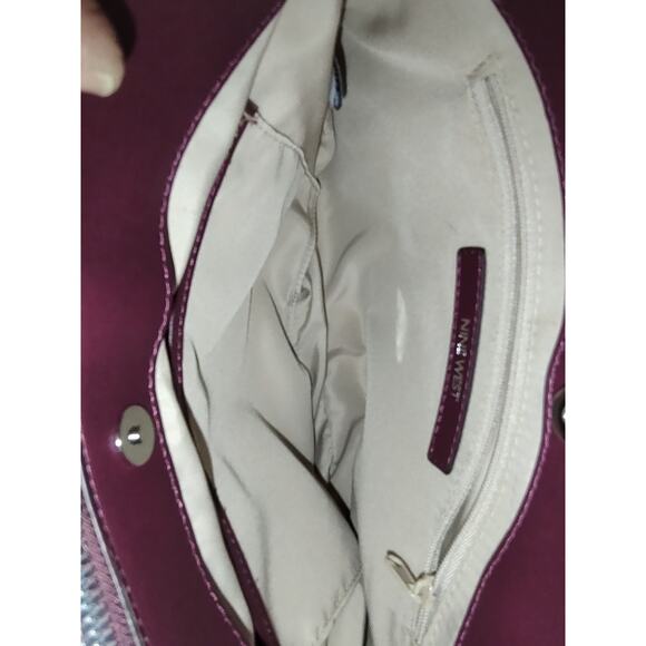 Nine West Boysenberry Colby Crossbody - Snake Embossed Satchel / Crossbody, NEW - Picture 4 of 13